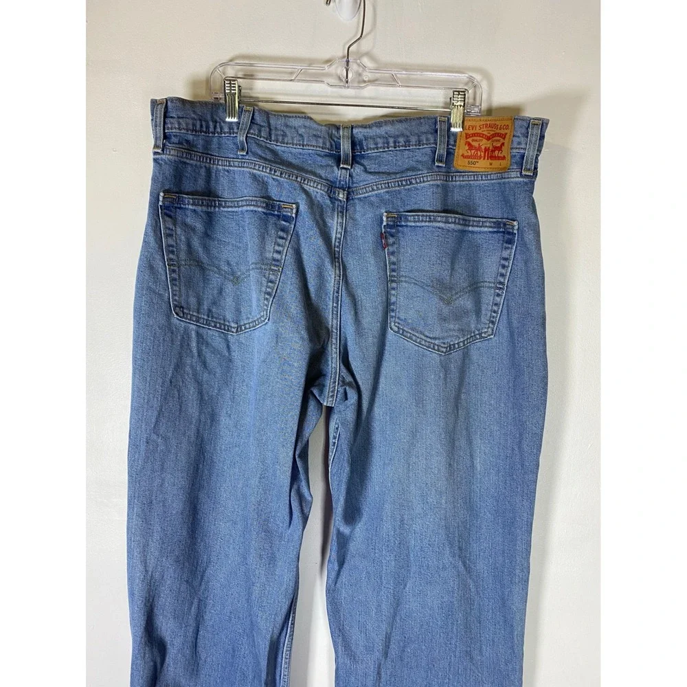 Levi's‎ 550 Relaxed Fit Jeans 38x36 Light Wash Baggy Straight Leg Y2K